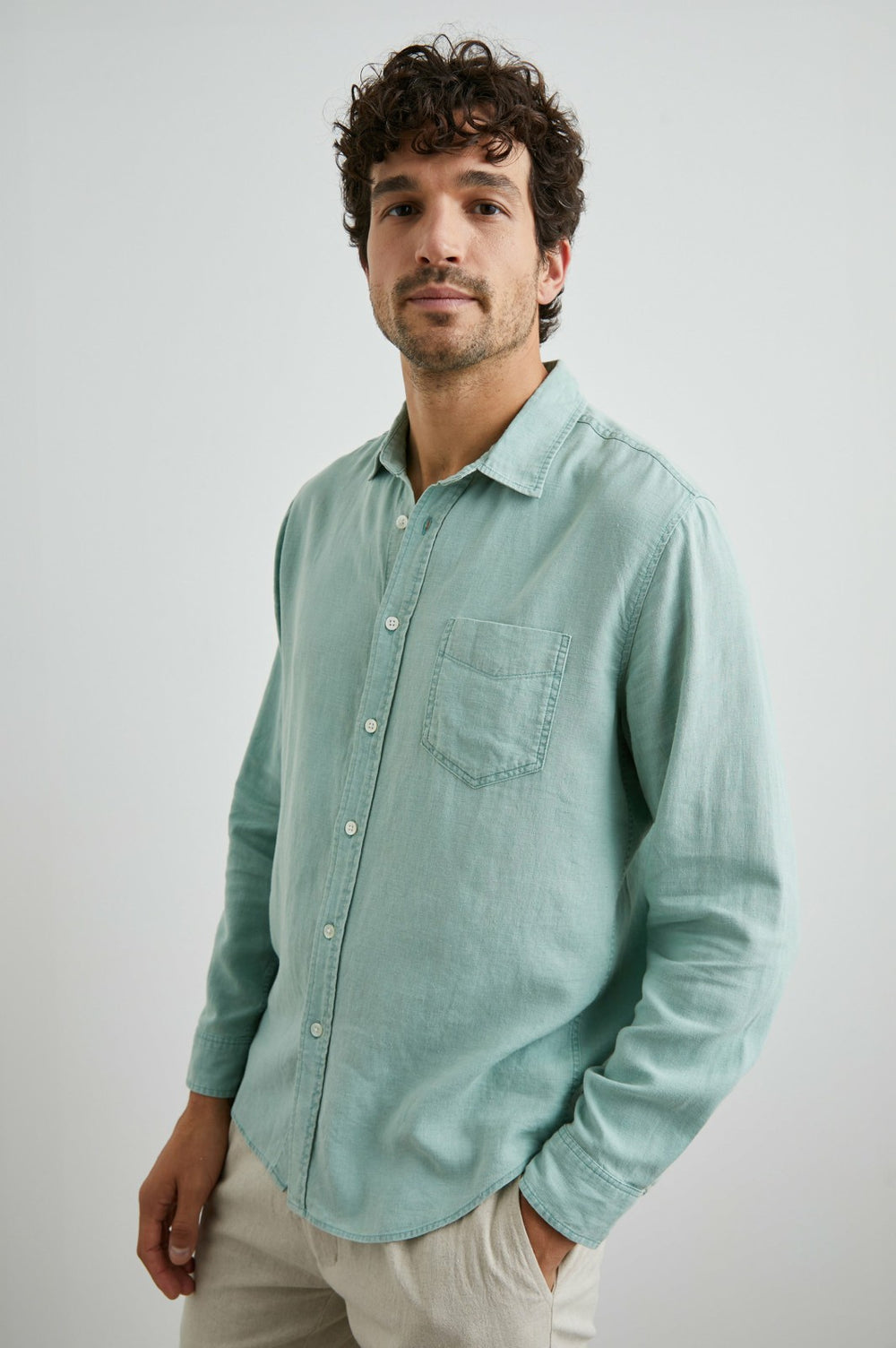 MYKONOS SHIRT - JADE| Rails outlet