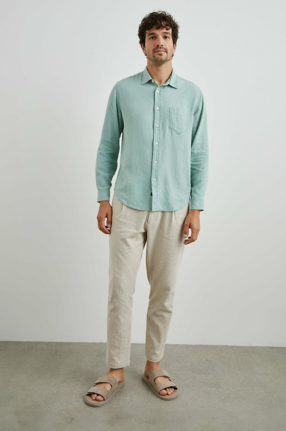 MYKONOS SHIRT - JADE| Rails outlet