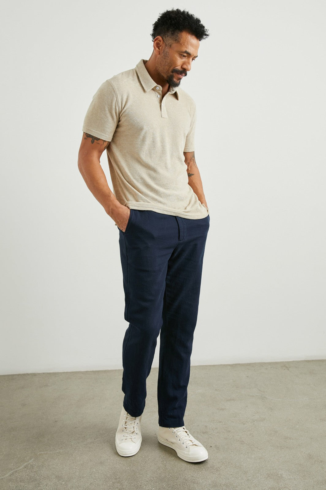 RHEN POLO SHIRT - CHICKPEA| Rails outlet