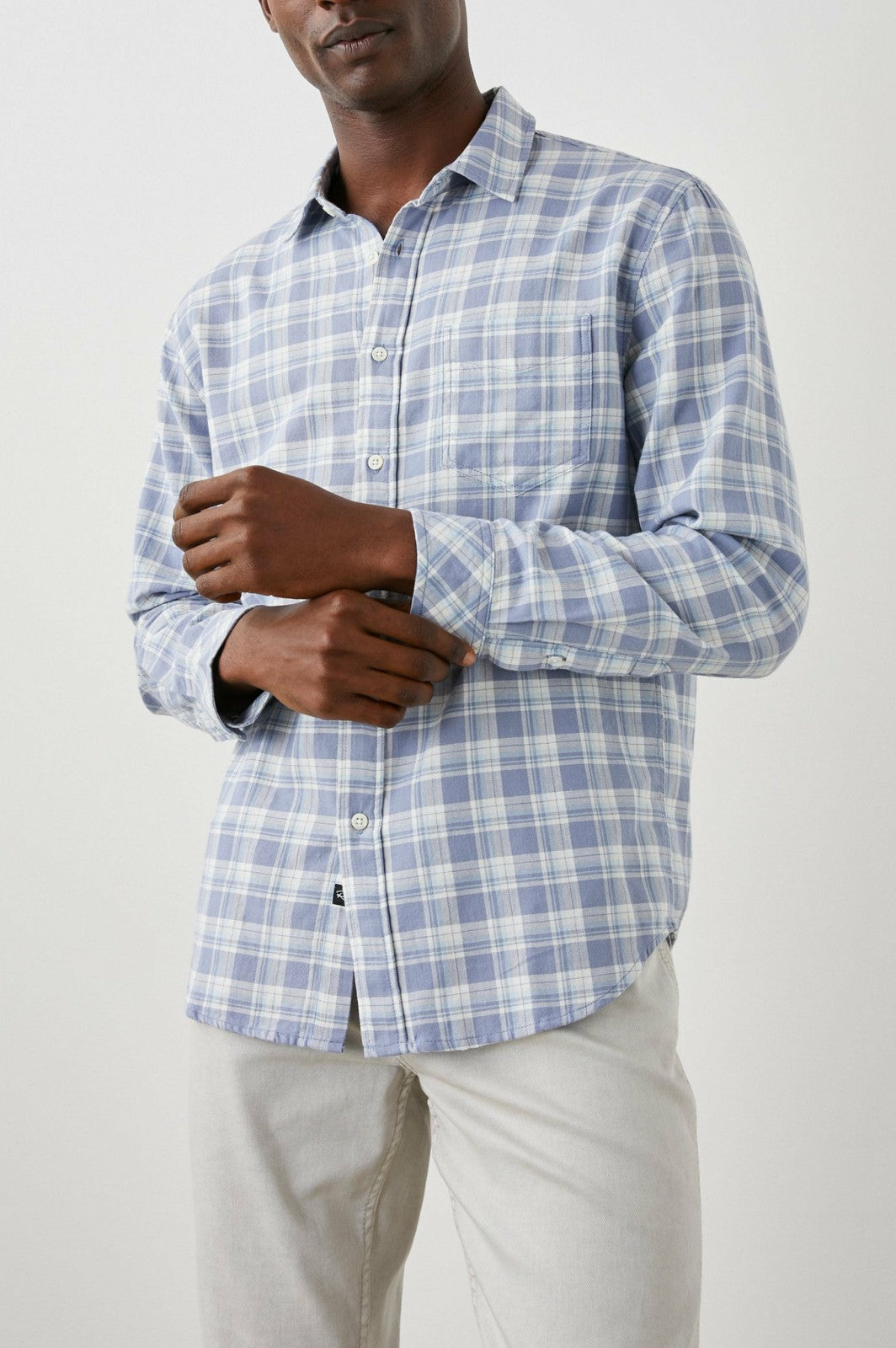 WYATT SHIRT - SEAGLASS WHITE TOPAZ| Rails US