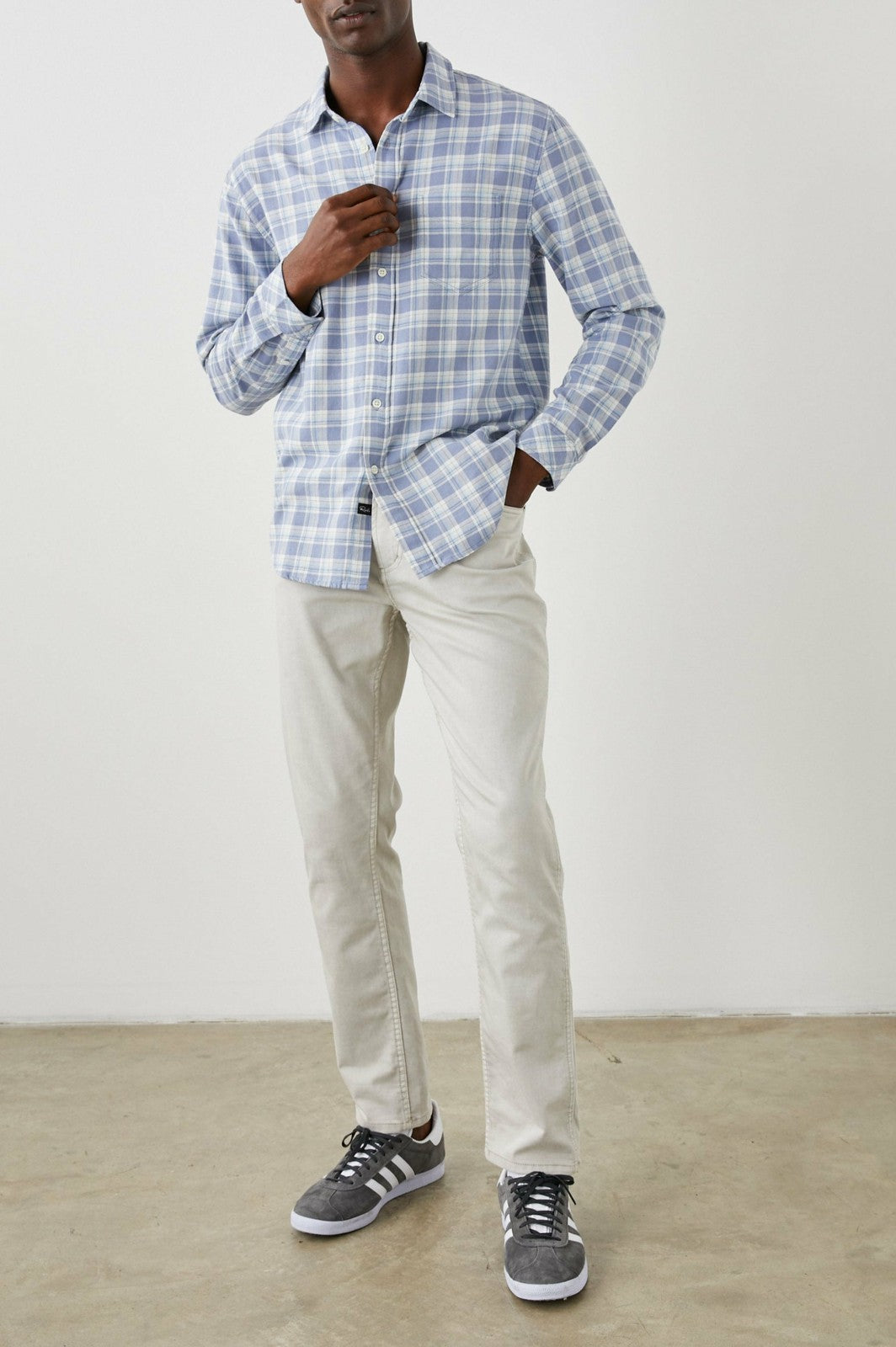 WYATT SHIRT - SEAGLASS WHITE TOPAZ| Rails US