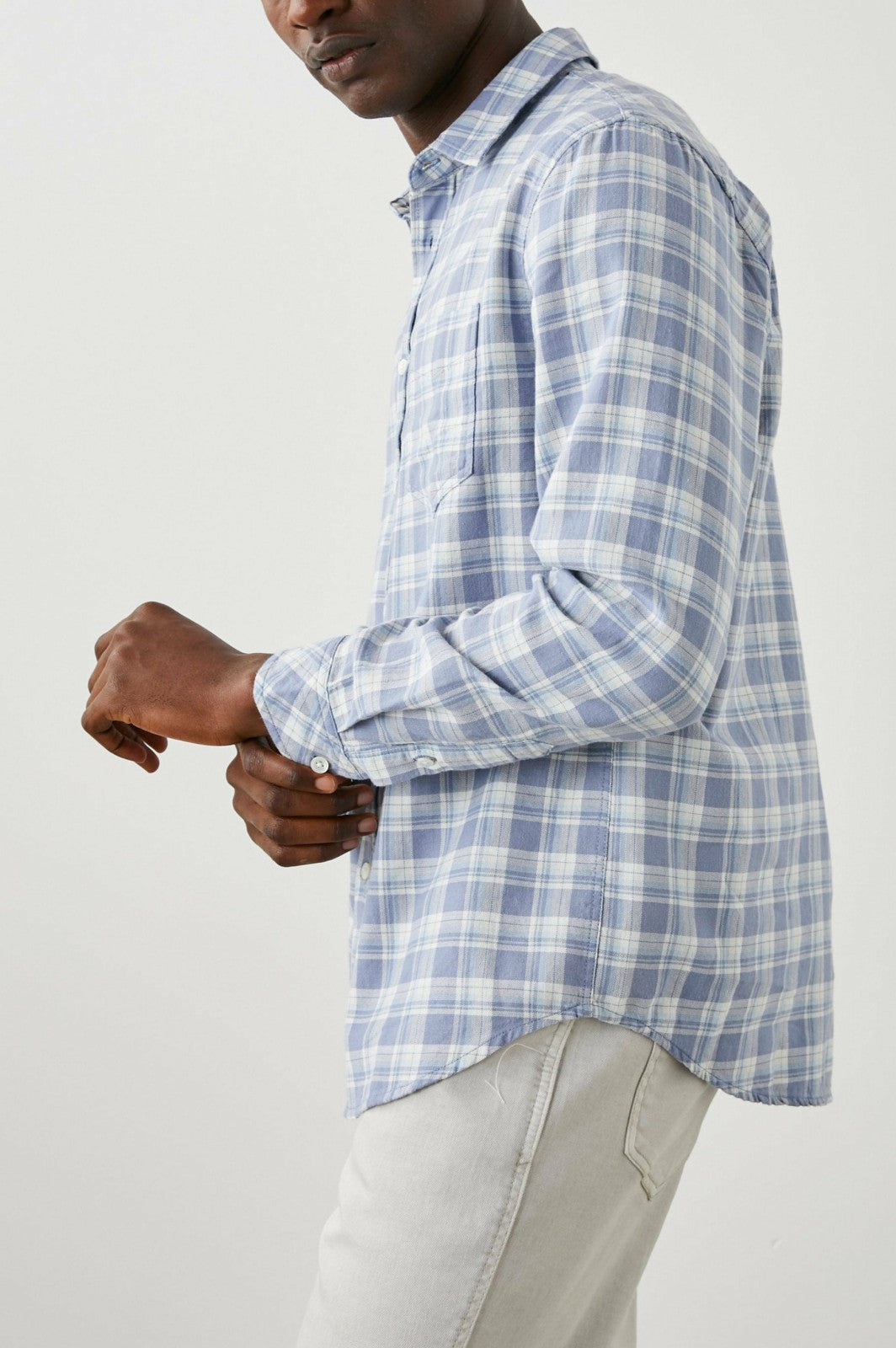 WYATT SHIRT - SEAGLASS WHITE TOPAZ| Rails US