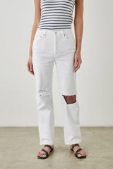 TOPANGA STRAIGHT - SALT WHITE DISTRESS| Rails outlet