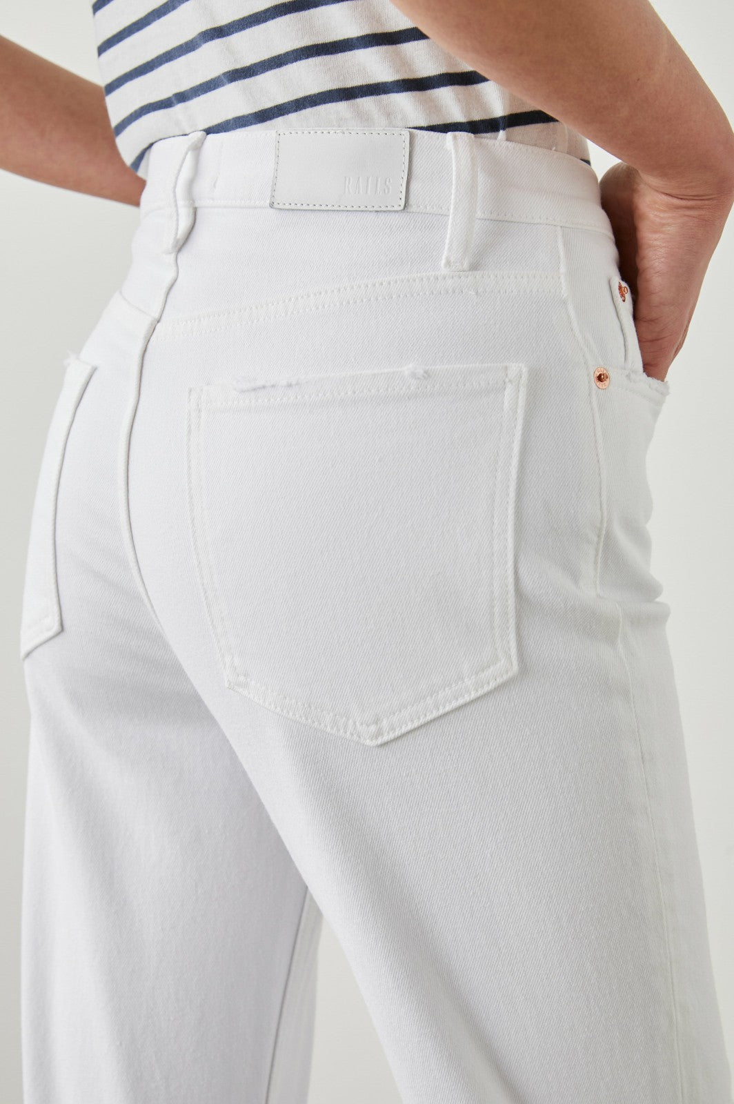 TOPANGA STRAIGHT - SALT WHITE DISTRESS| Rails outlet