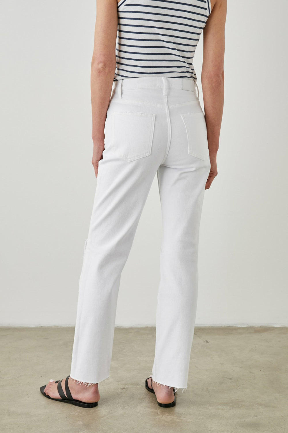 TOPANGA STRAIGHT - SALT WHITE DISTRESS| Rails outlet