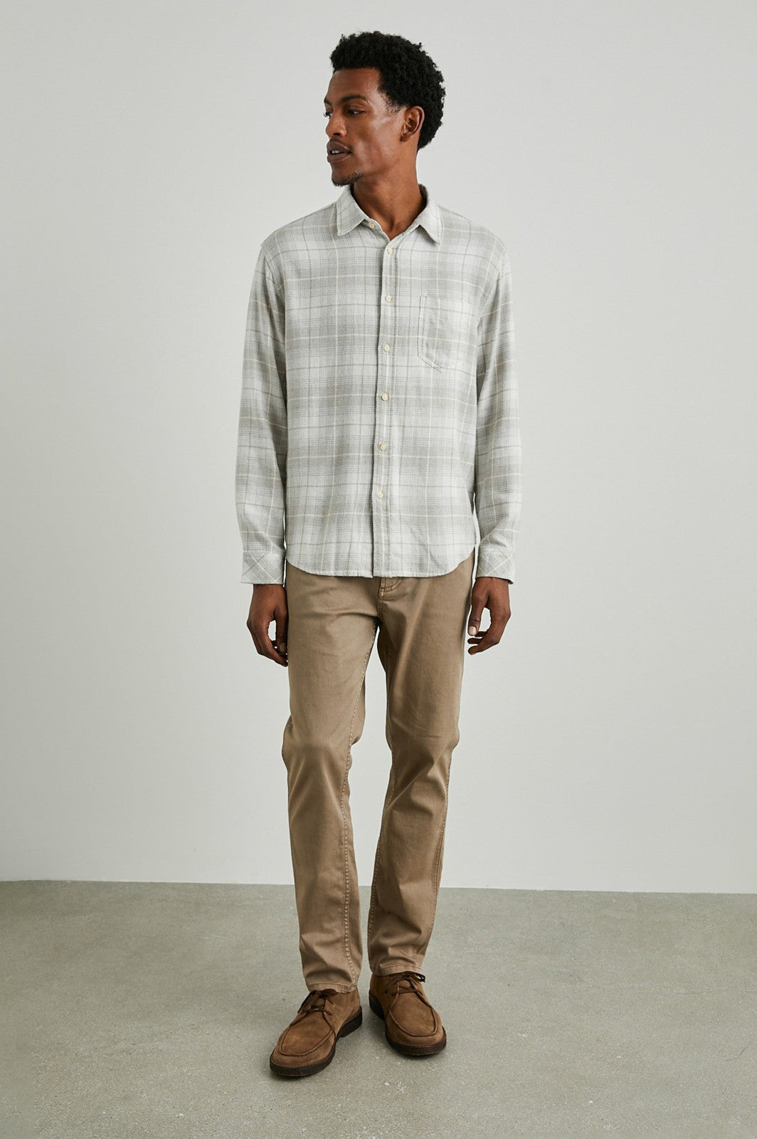 LENNOX SHIRT - WHEAT DOVE MELANGE| Rails near me