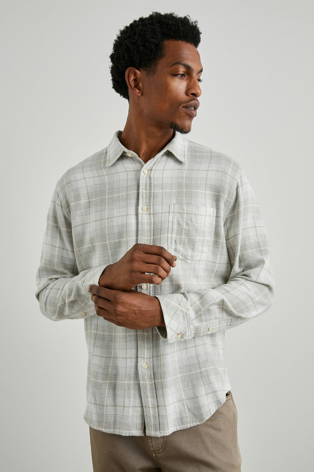 LENNOX SHIRT - WHEAT DOVE MELANGE| Rails near me