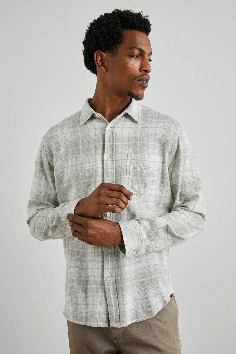 LENNOX SHIRT - WHEAT DOVE MELANGE| Rails near me