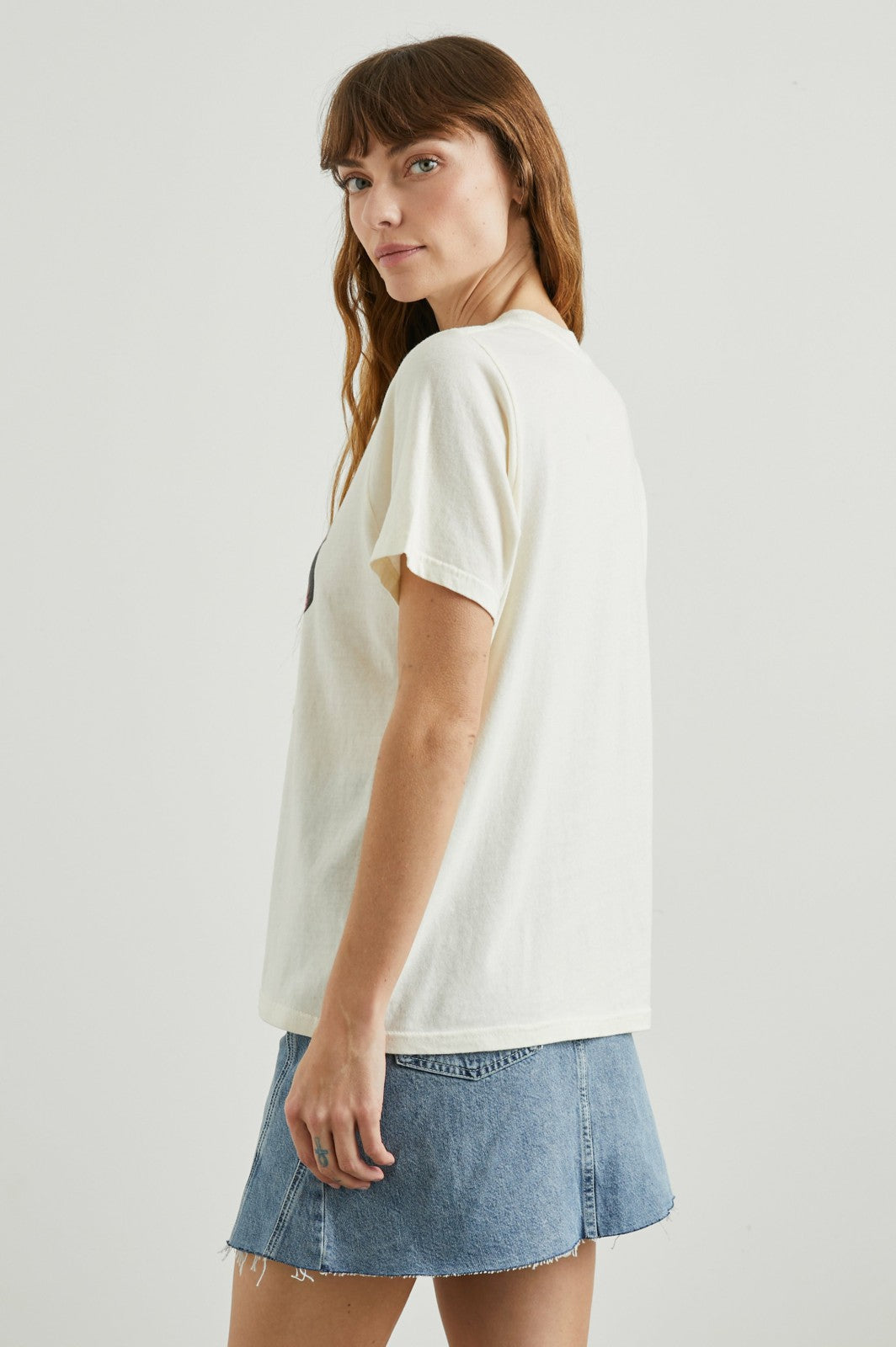 BOYFRIEND T-SHIRT - RAILS LOS ANGELES ECRU| Rails outlet