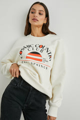 COSMIC COUNTRY CLUB SWEATSHIRT - WINTER WHITE| Rails US