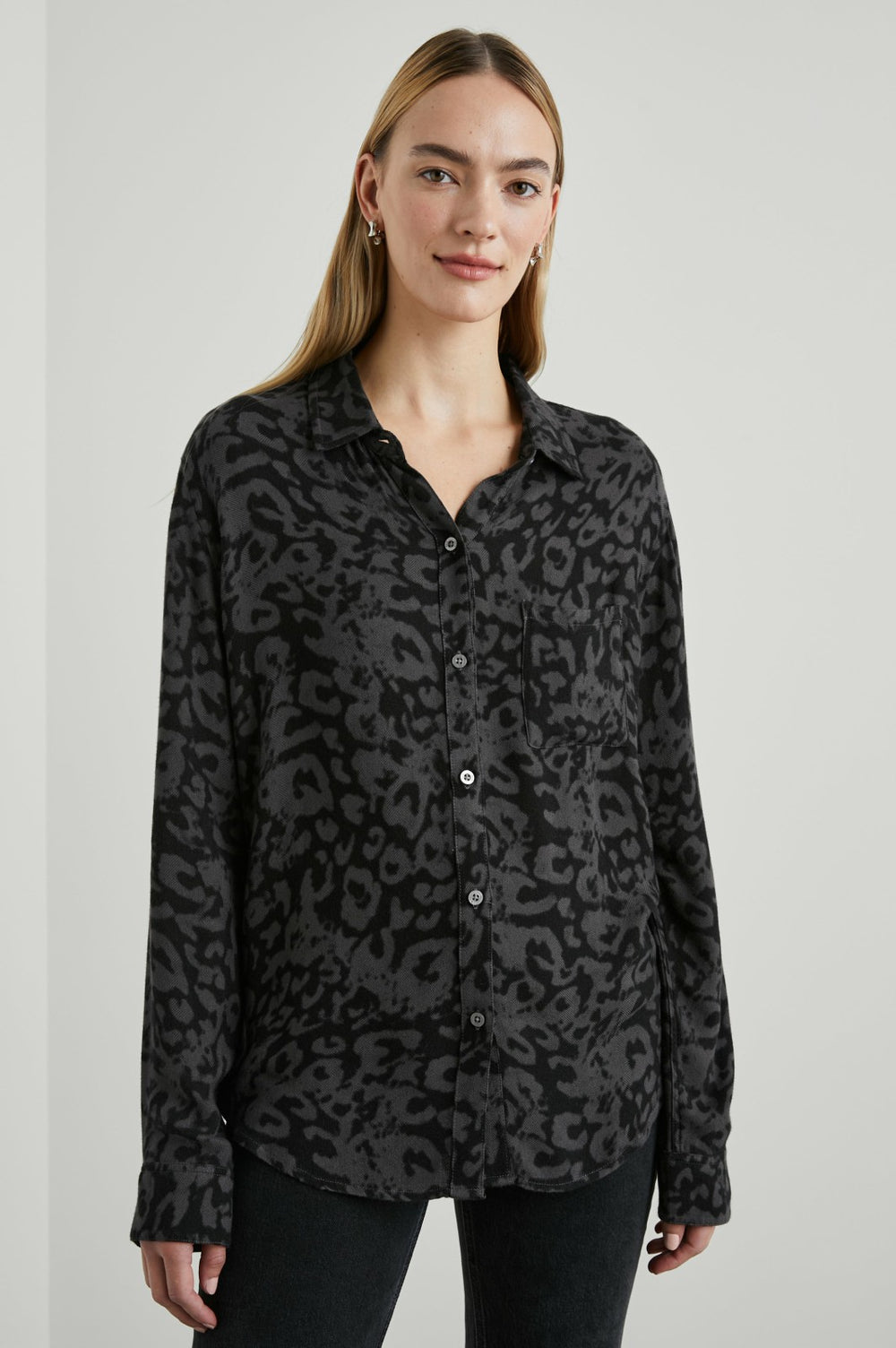 HUNTER SHIRT - DIFFUSED CHARCOAL 
CHEETAH| Rails discount