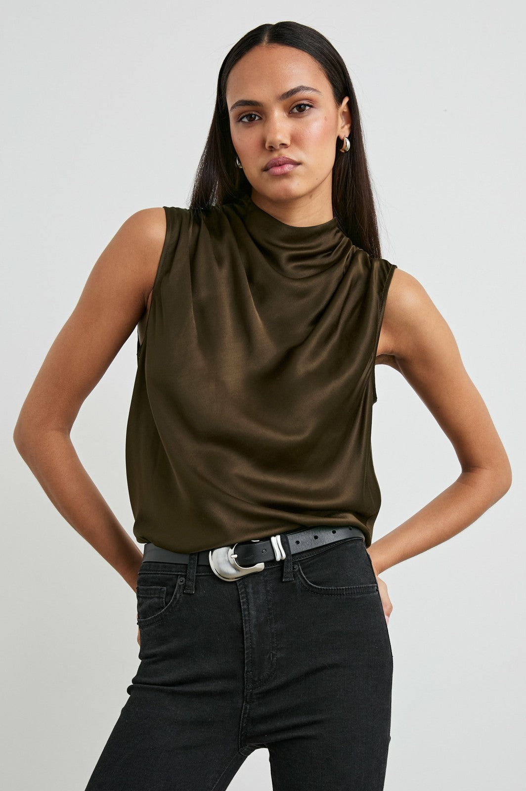 KALEEN TOP - DARK MOSS| Rails US