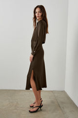 KATHLEEN DRESS - DARK MOSS| Rails near me