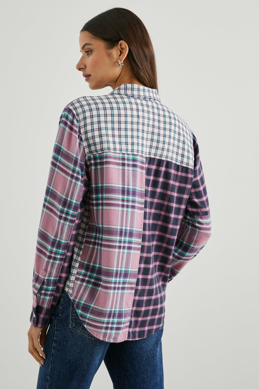 LAKIN SHIRT - ROSE AGAVE 
MIXED PLAID| Rails outlet