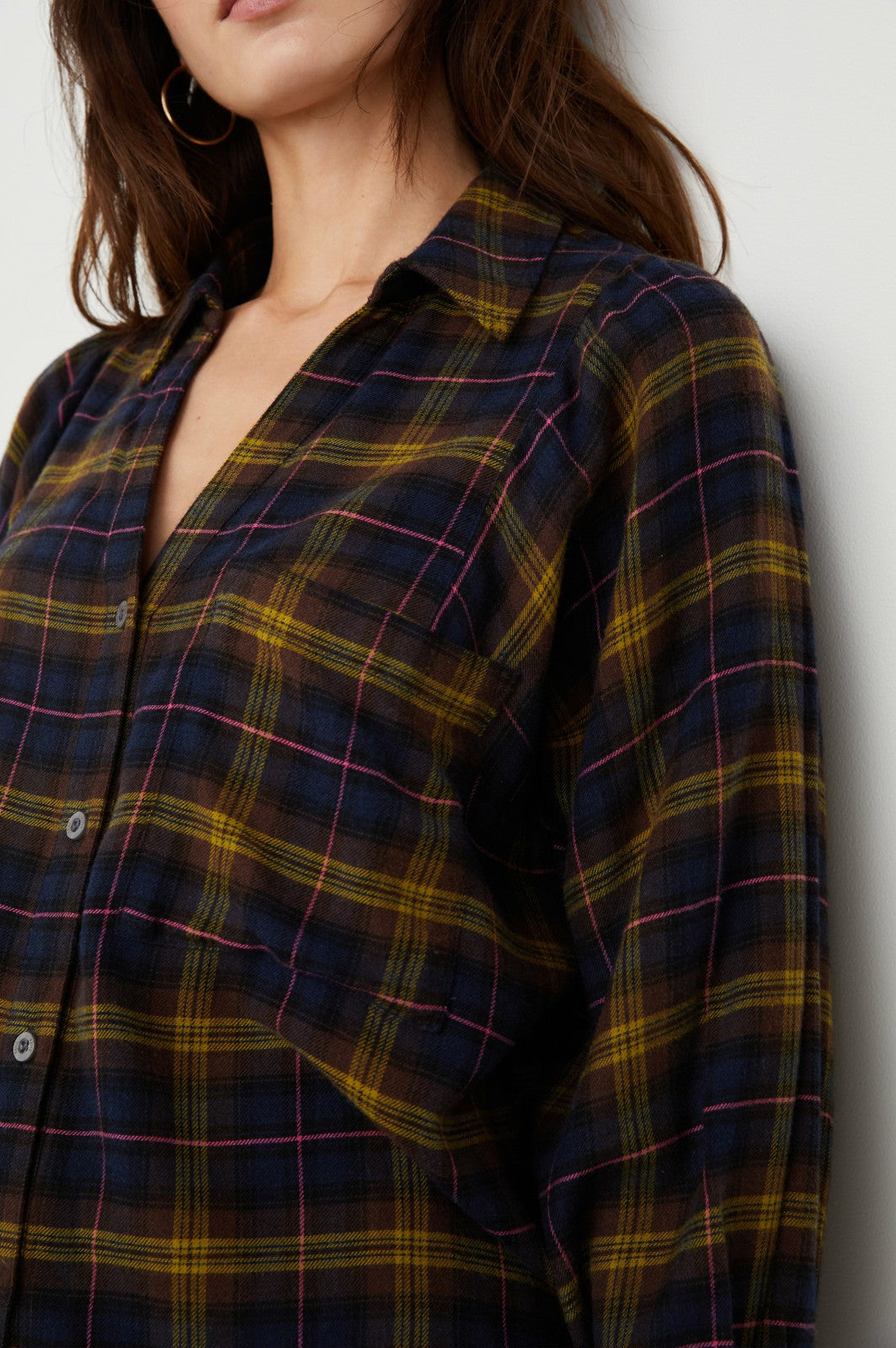 LAUREN SHIRT - NAVY HAZELNUT PINK| Rails discount
