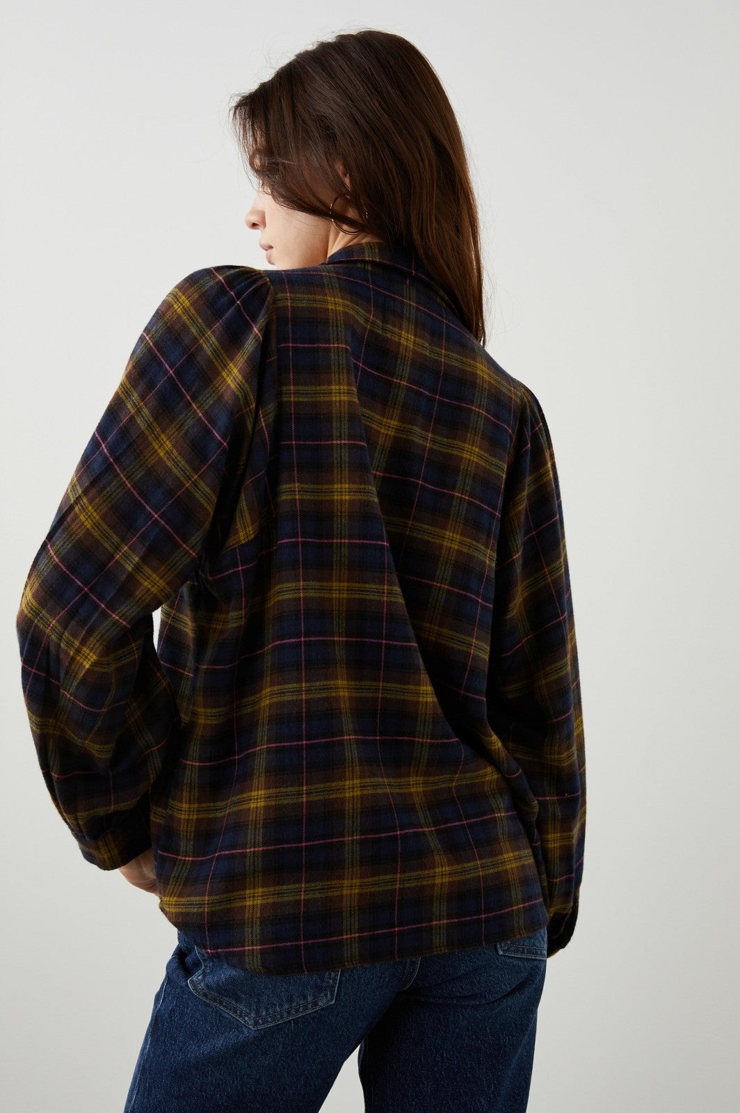LAUREN SHIRT - NAVY HAZELNUT PINK| Rails discount