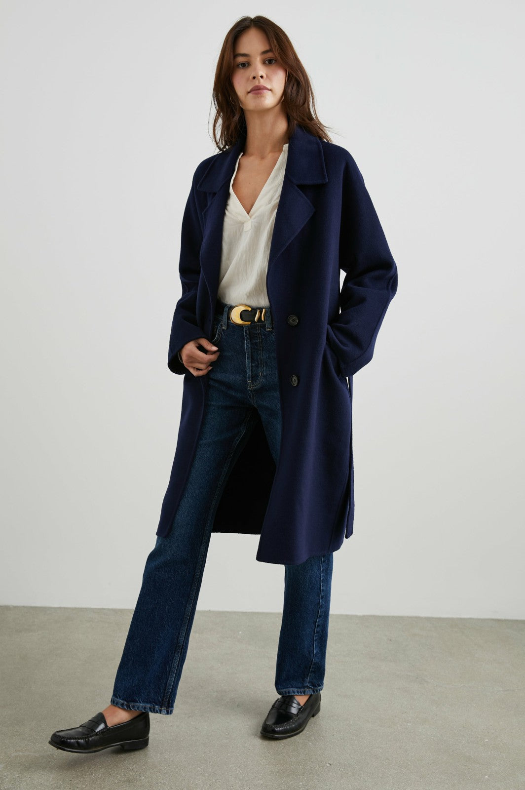 MARTA COAT - NAVY| Rails discount