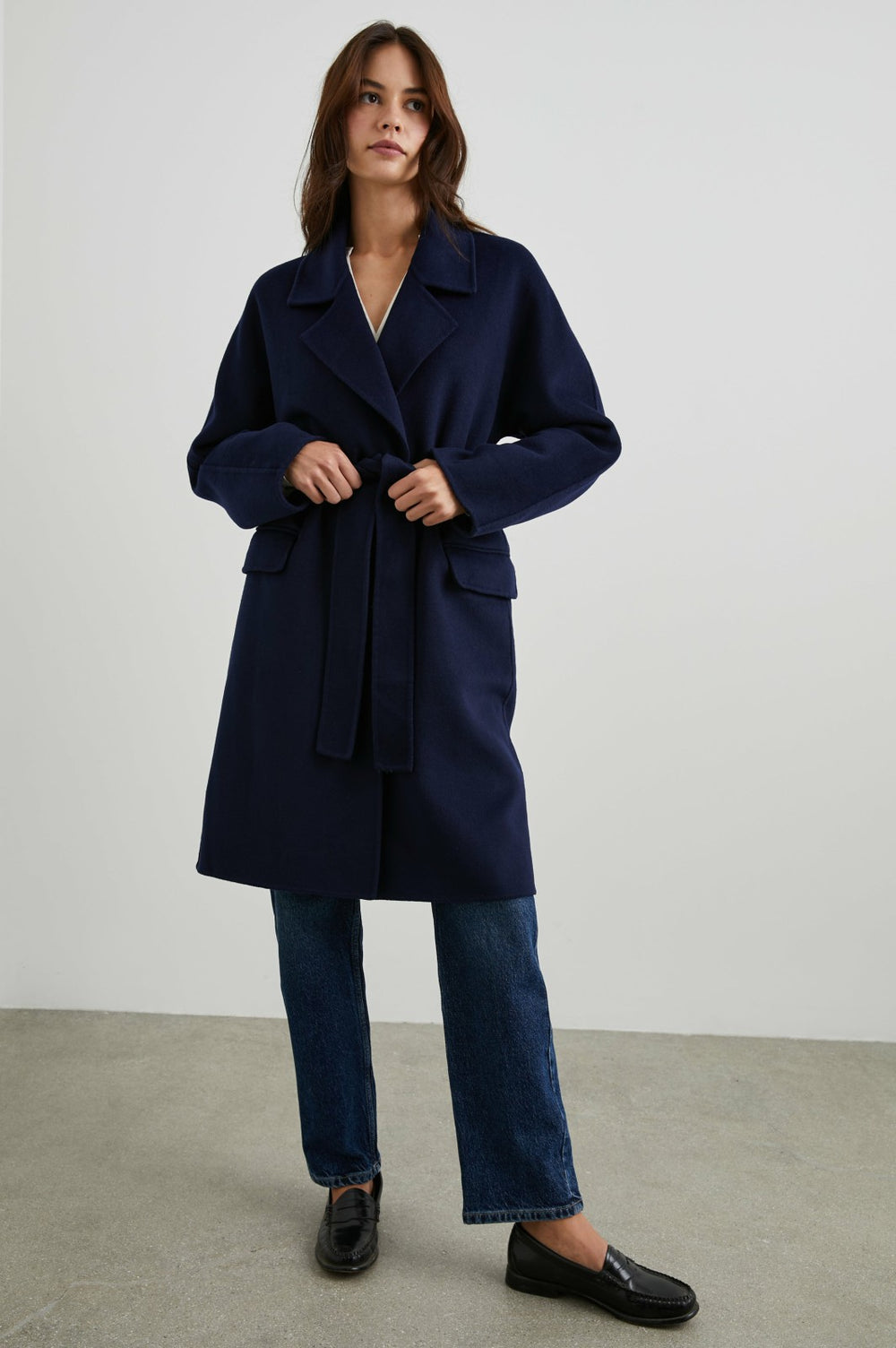 MARTA COAT - NAVY| Rails discount