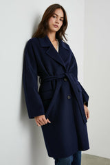MARTA COAT - NAVY| Rails discount