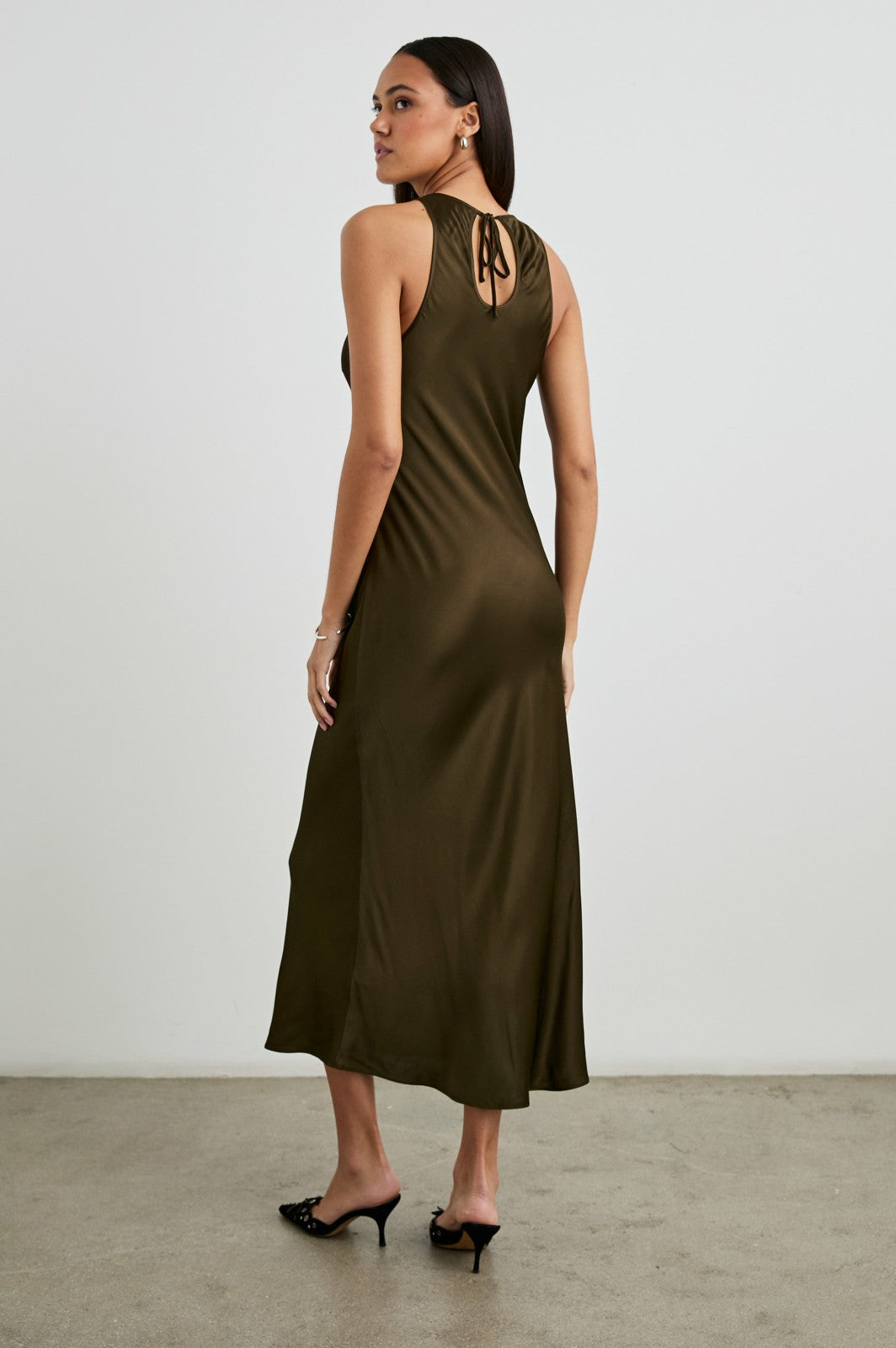 SOLENE DRESS - DARK MOSS| Rails for sale