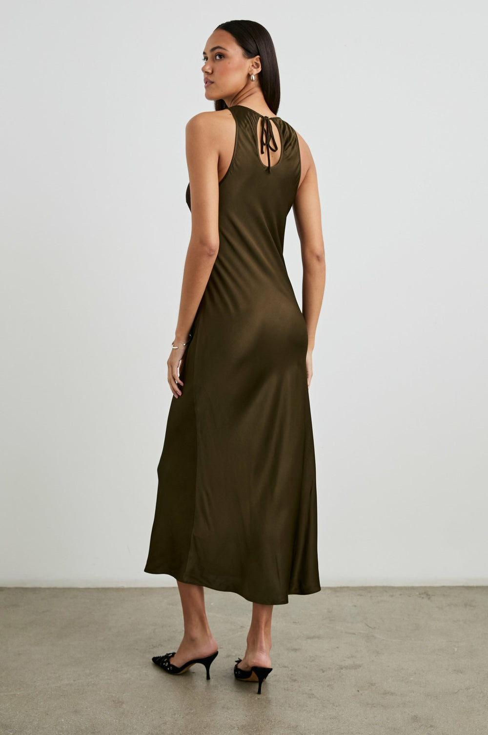 SOLENE DRESS - DARK MOSS| Rails for sale