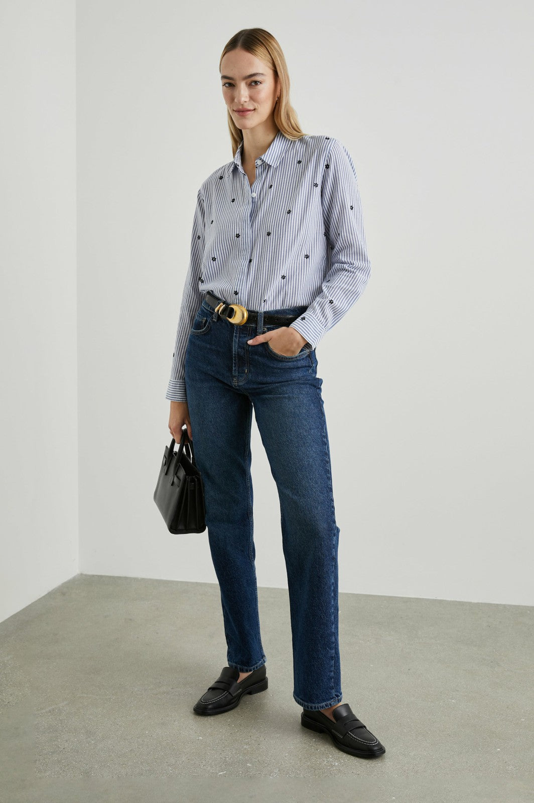 TAYLOR SHIRT - FLOCKED DAISIES| Rails for sale