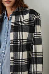 TRIPP SHIRT JACKET - OYSTER BLACK| Rails discount