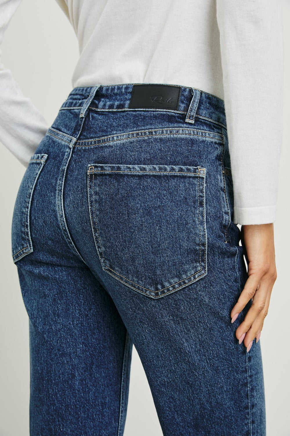 SUNSET CROP SLIM FLARE - COLLEGIATE BLUE| Rails discount