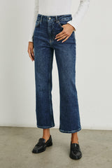 SUNSET CROP SLIM FLARE - COLLEGIATE BLUE| Rails discount
