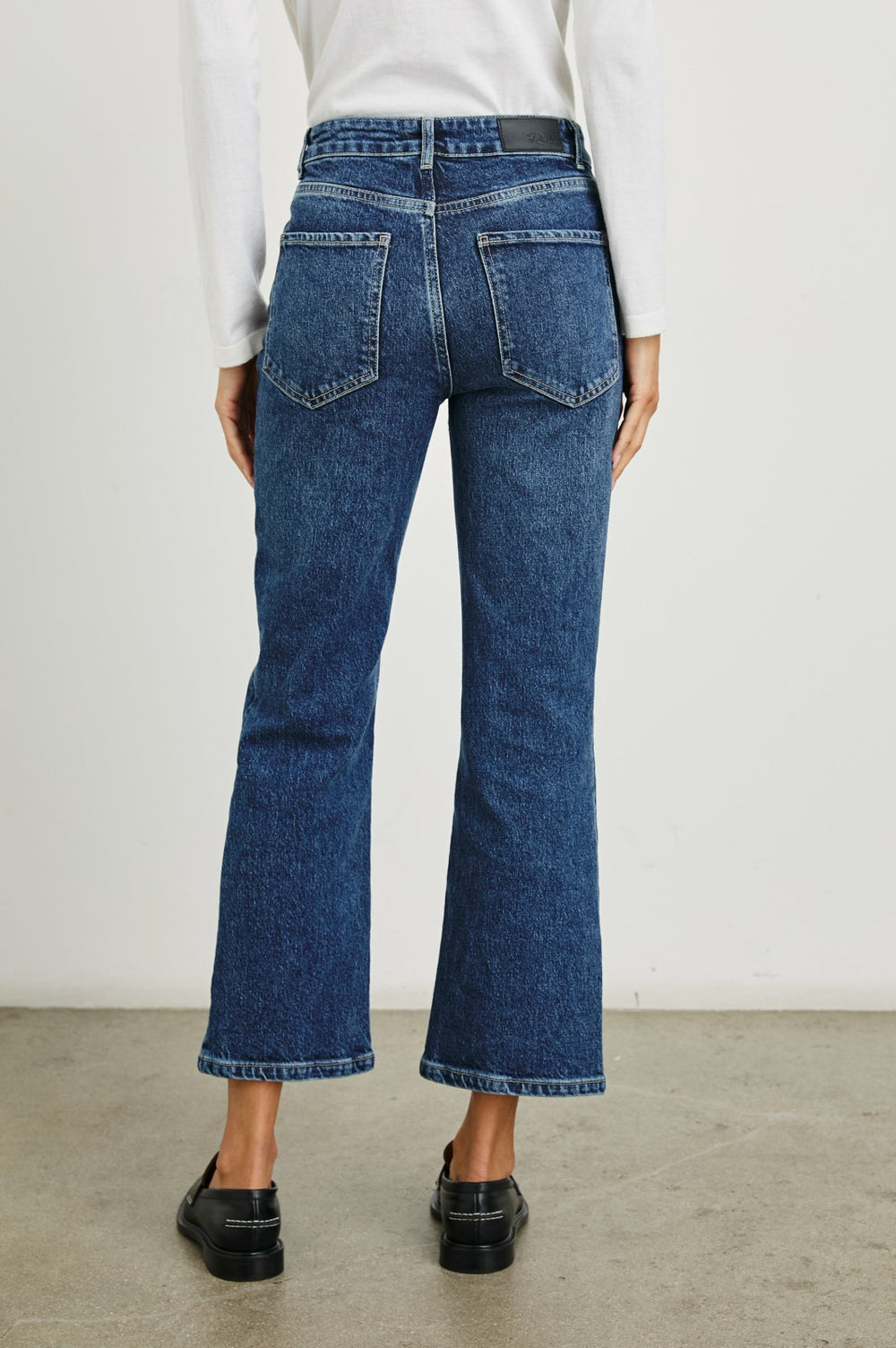 SUNSET CROP SLIM FLARE - COLLEGIATE BLUE| Rails discount