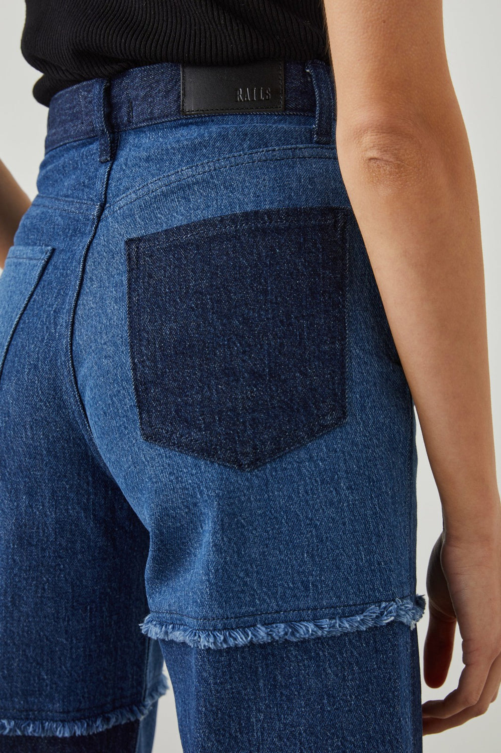 GETTY CROP WIDE LEG - INDIGO PATCHWORK| Rails on sale