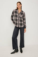 HUNTER SHIRT - ONYX ROSE GOLD LUREX| Rails near me