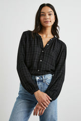 ELOISE TOP - ONYX LUREX| Rails on sale