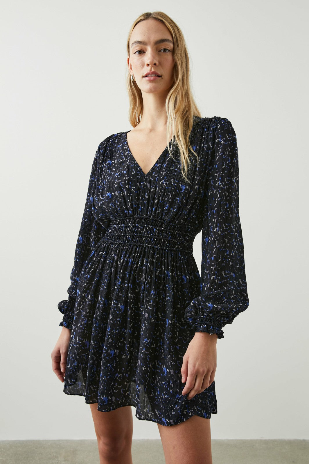 DELANEY DRESS - COBALT STATIC| Rails near me