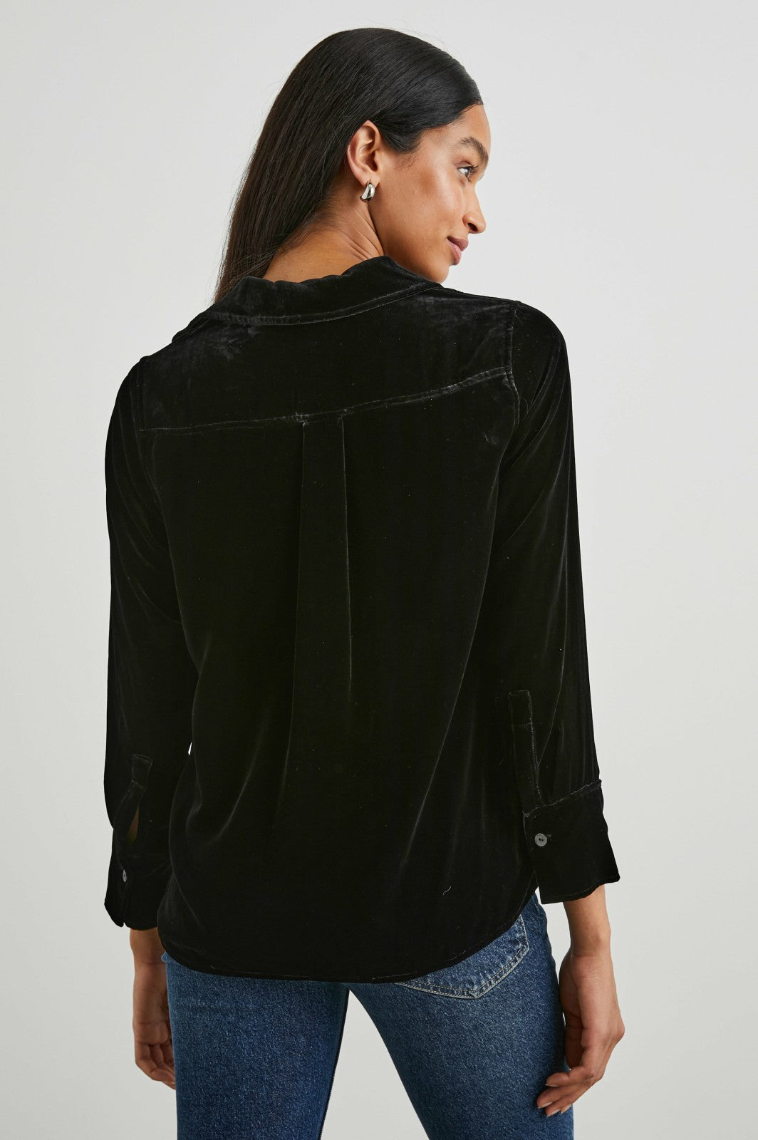 ANDREA TOP - BLACK VELVET| Rails online