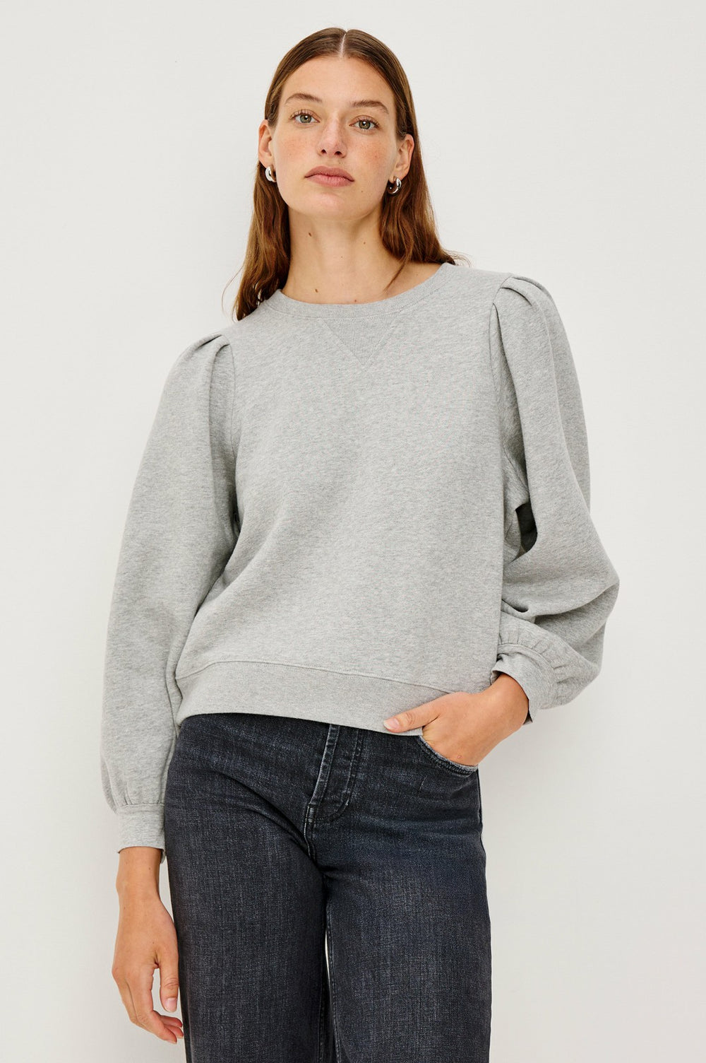 TIFFANY SWEATSHIRT - HEATHER GREY| Rails online