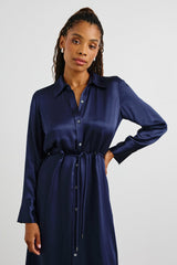 ANINA DRESS - NAVY| Rails online
