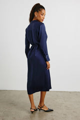 ANINA DRESS - NAVY| Rails online