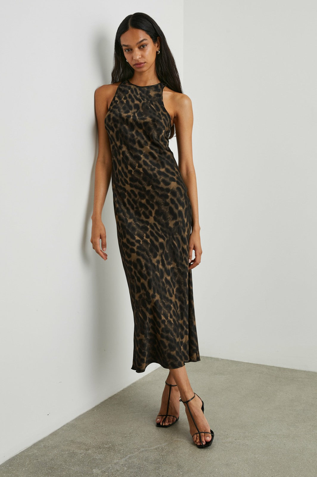 SOLENE DRESS - UMBER LEOPARD| Rails sale