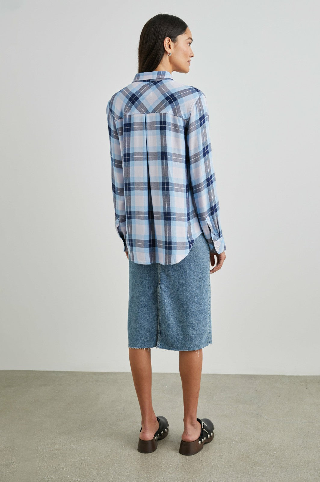 HUNTER SHIRT - LILAC CRYSTAL NAVY| Rails sale