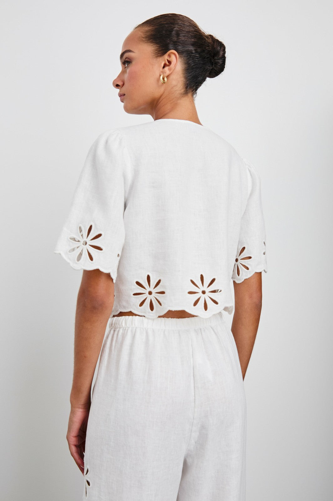 PARI TOP - WHITE EYELET| Rails sale