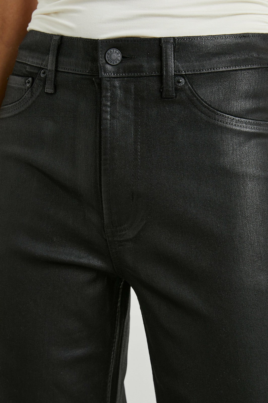 GETTY WIDE LEG - COATED NOIR| Rails for sale
