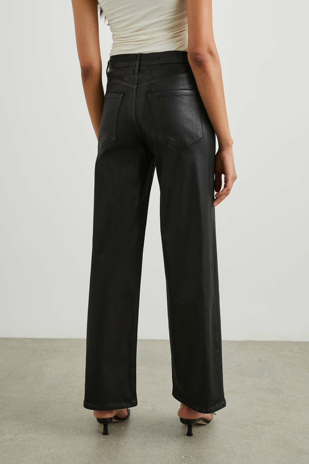 GETTY WIDE LEG - COATED NOIR| Rails for sale