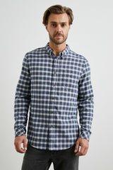 REID SHIRT - MIDNIGHT GREY MELANGE| Rails discount