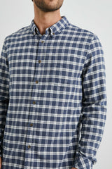 REID SHIRT - MIDNIGHT GREY MELANGE| Rails discount