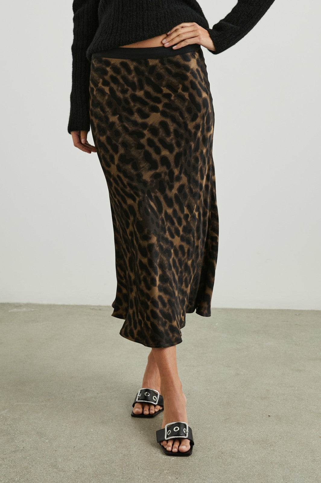 BERLIN SKIRT - UMBER LEOPARD| Rails US