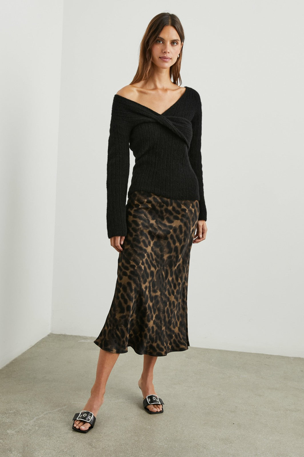 BERLIN SKIRT - UMBER LEOPARD| Rails US