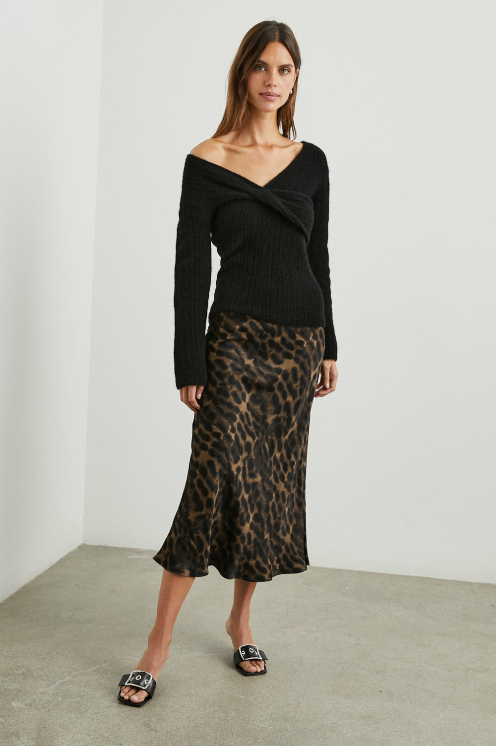 BERLIN SKIRT - UMBER LEOPARD| Rails US