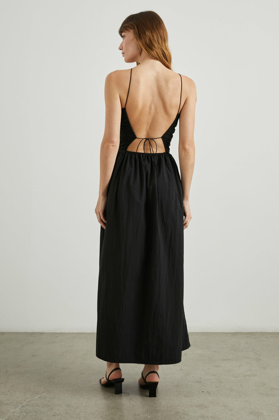 SILVIA DRESS - BLACK NYLON| Rails sale