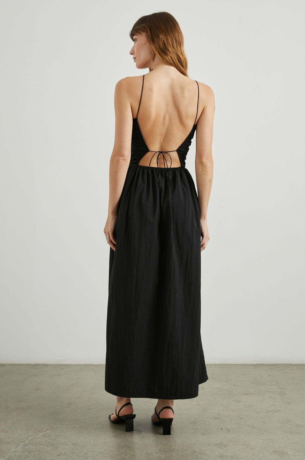 SILVIA DRESS - BLACK NYLON| Rails sale
